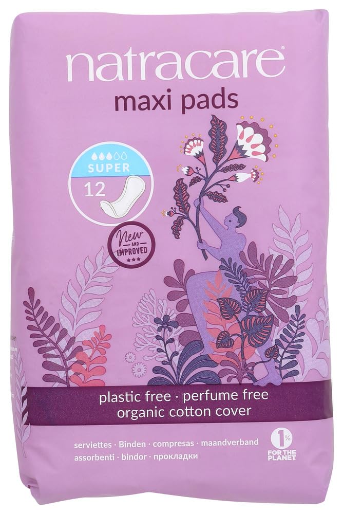 Natracare Maxi Super – couverture coton biologique pour un confort quotidien.