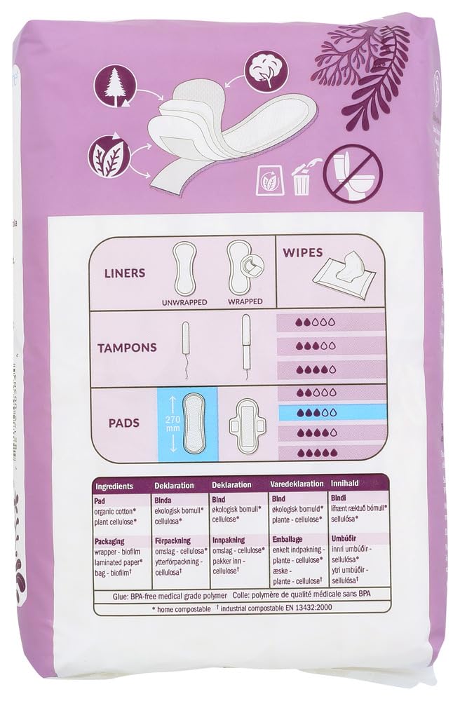Natracare Maxi Super dos imperméable d’origine végétale protège les fuites.