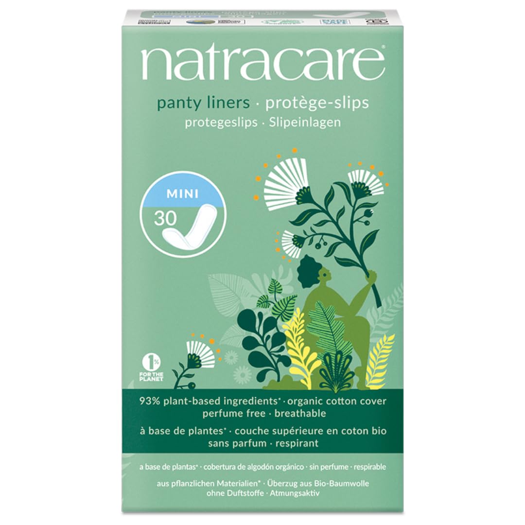 Natracare mini protections coton bio, confort quotidien pour peaux sensibles.