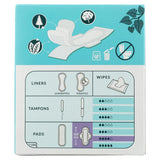 Coffret Natracare pack de 12 protections écologiques, usage quotidien sans plastique.