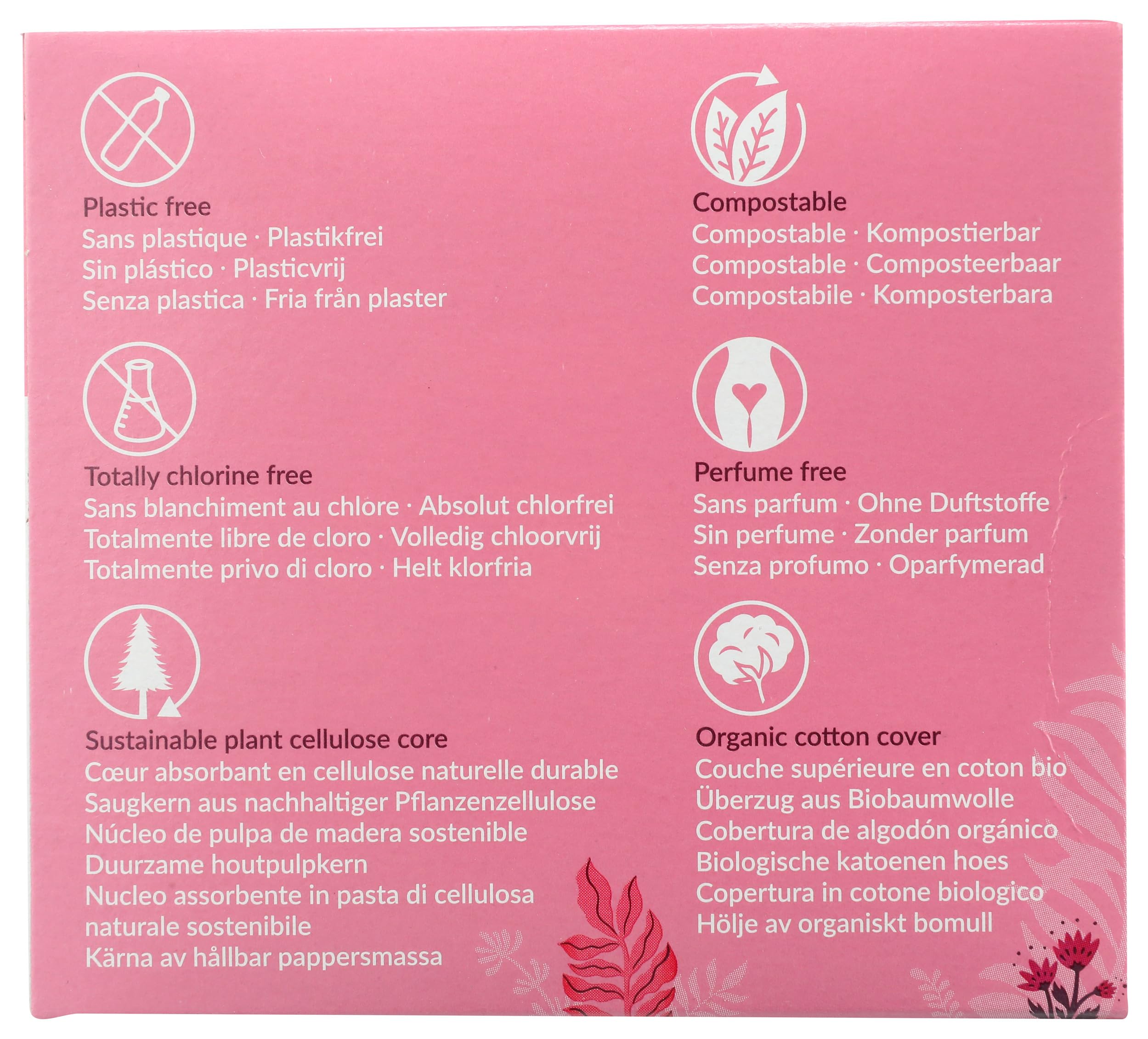 Natracare pack de 12 protections, pratique pour le voyage