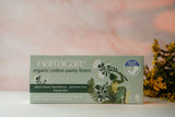 Natracare protège-slips coton 22 ct – emballage et 5 boîtes offrant confort discret.