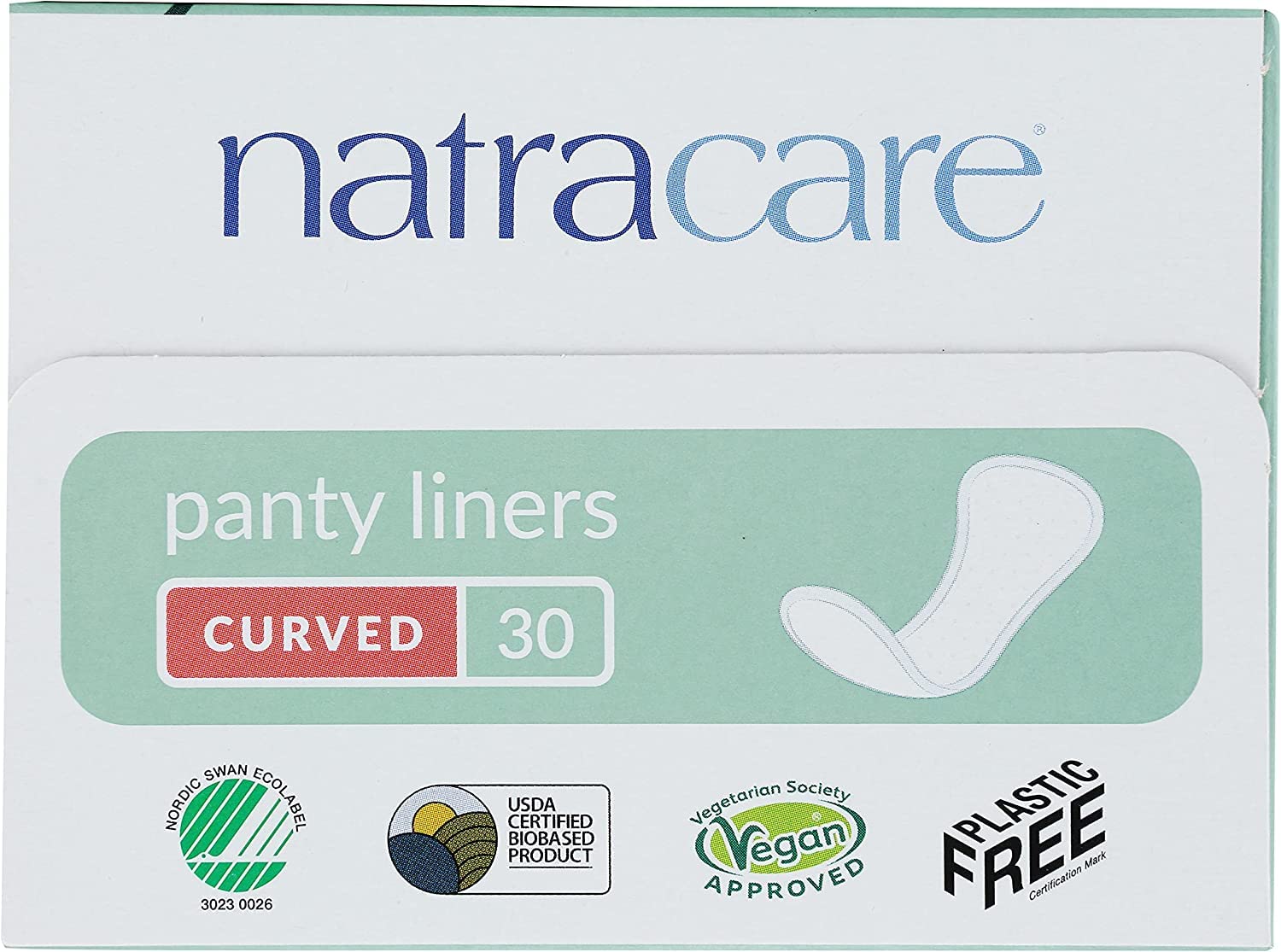 Natracare protégeant-slips incurves utilisation quotidienne discrète et confortable