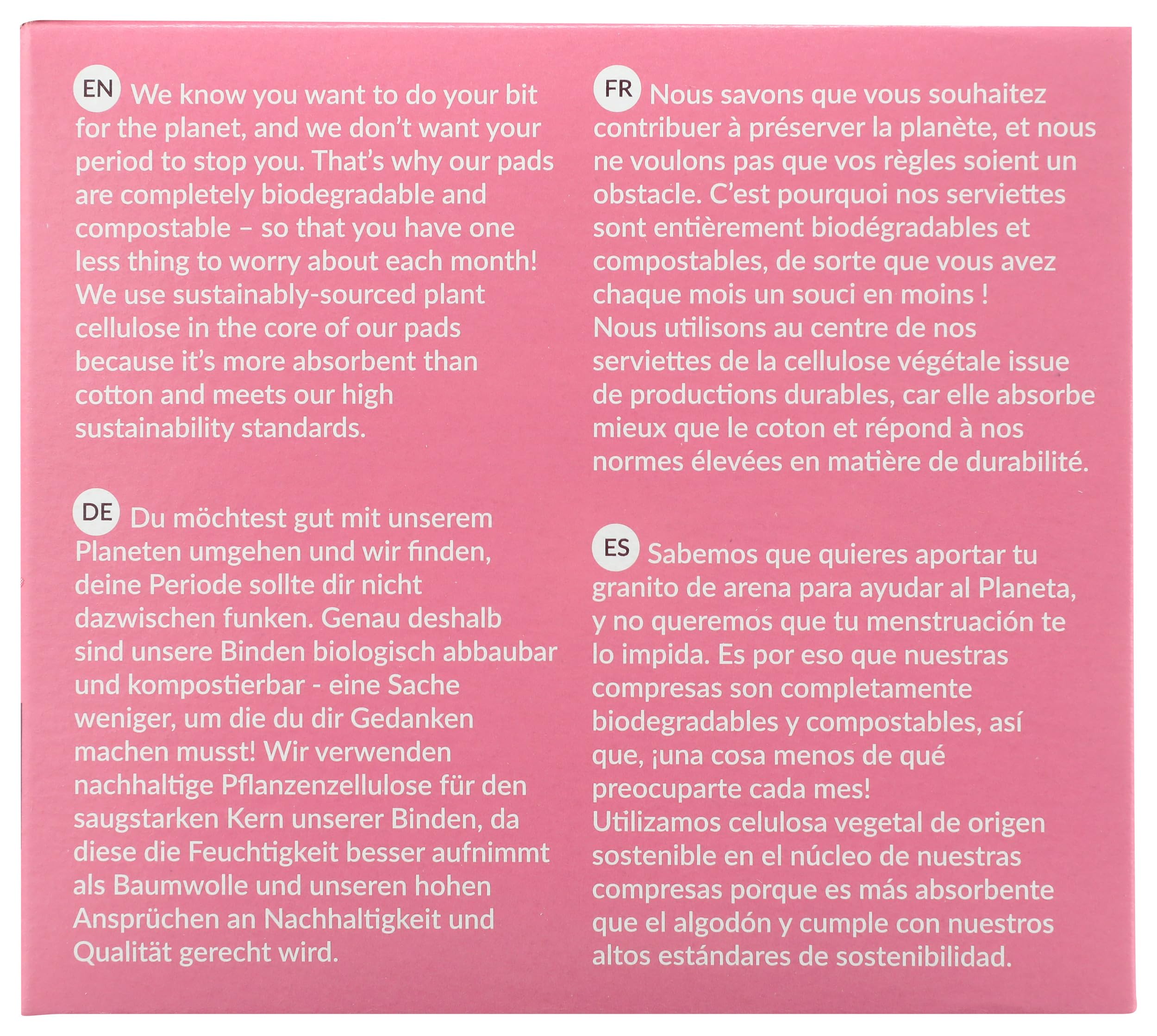 Natracare sans parfum et sans colorants, adapté à la peau sensible