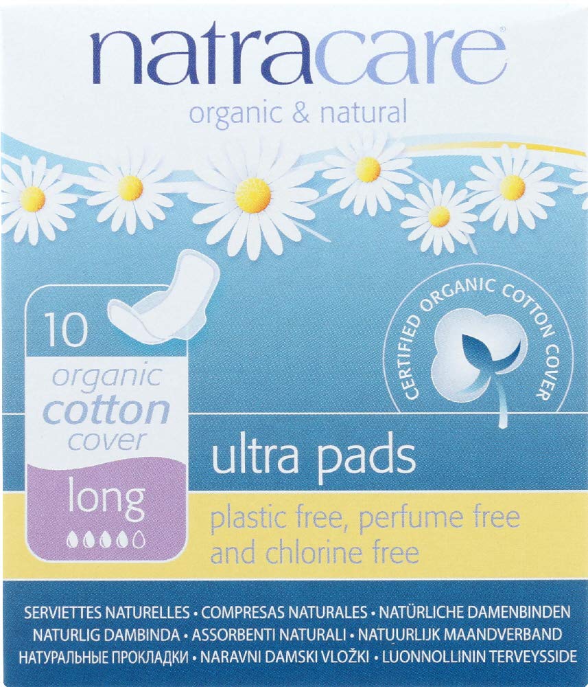 Natracare serviettes hygiéniques ultra-longues, 10 pièces, confort durable et protection nocturne