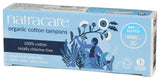 Tampon Natracare biodégradable et compostable après utilisation.