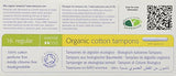 Tampons Natracare Reg visibles, usage quotidien en toute simplicité.