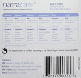 Natracare vegan sans colorants, option éthique.