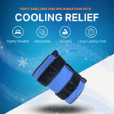 NatraCure FlexiKold avec sangles ajustables pour fixation fiable.