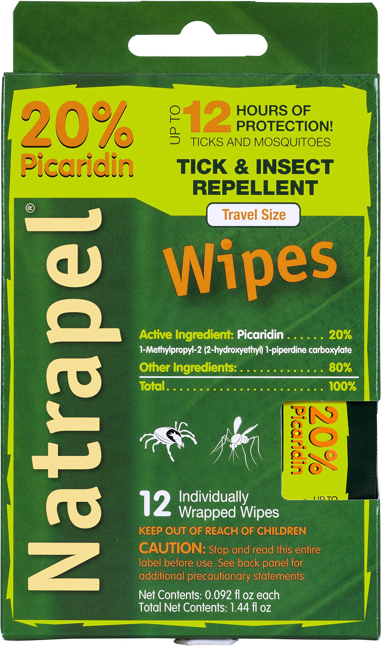 Natrapel Picaridin Lingettes Emballage: protection portable pour le plein air.
