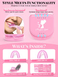 natrlteeth gouttière nocturne rose - deux tailles pour un ajustement optimal