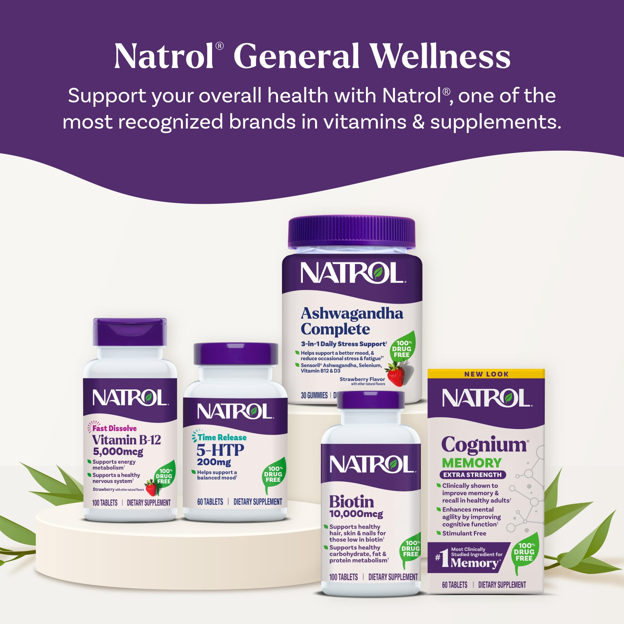 Consigne de dosage Natrol 5-HTP pour une utilisation simple et sûre.