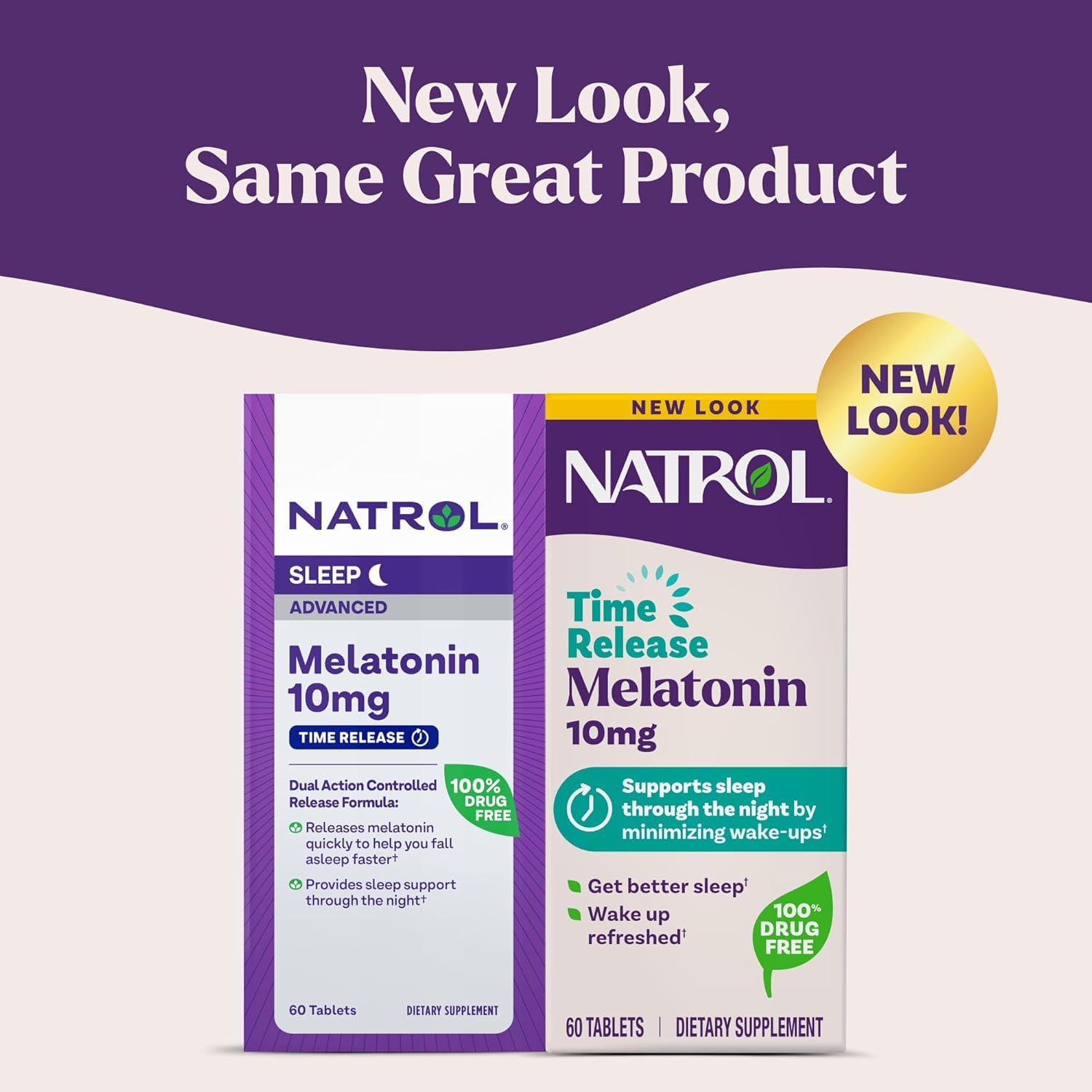 Boîte Natrol Sommeil emballage pratique et clair pour votre routine nocturne