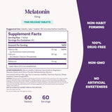 Bouteille Natrol Sommeil 10 mg, dosage facile à mesurer