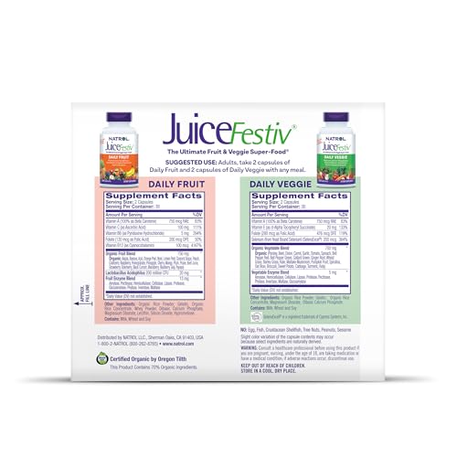 Natrol JuiceFestiv – emballage pratique pour la famille et le quotidien.