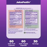 Natrol JuiceFestiv – sans œufs, poisson, crustacés, noix et sésame.