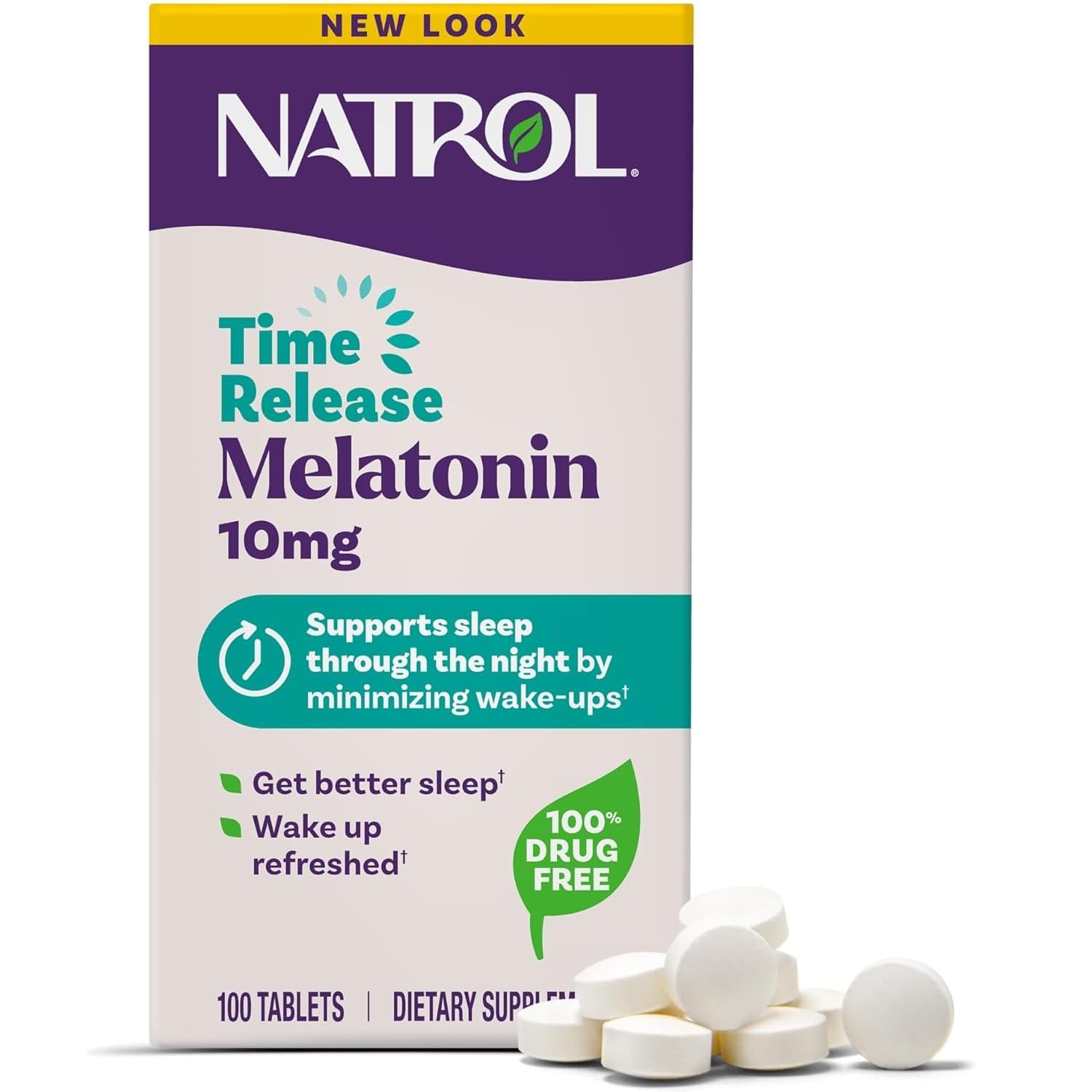 Natrol Mélatonine 5 mg – Comprimés faciles à prendre pour une routine nocturne.