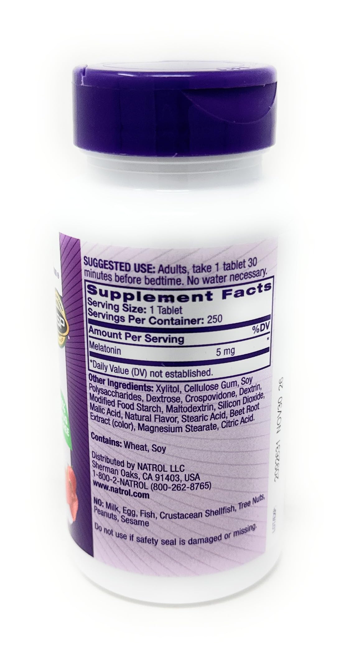 Natrol Mélatonine 5 mg – saveur fraise agréable, expérience nocturne