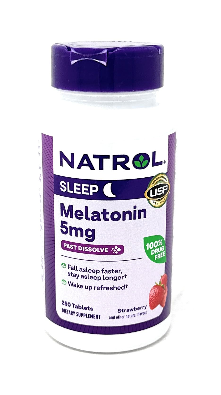 Natrol Mélatonine 5 mg – sans colorants ni arômes artificiels