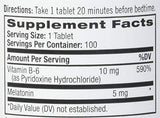 Natrol Mélatonine tablettes-blister: dosage simple et pratique avant le dodo