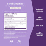 Natrol Sleep & Restore – vitamine B6 10 mg pour le soutien nerveux.