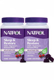 Gommes Natrol Sommeil et Restauration en bouteille, soutien potentiel au sommeil et à la détente.