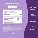 Natrol Sleep & Restore – magnésium glycinate et GABA pour la relaxation