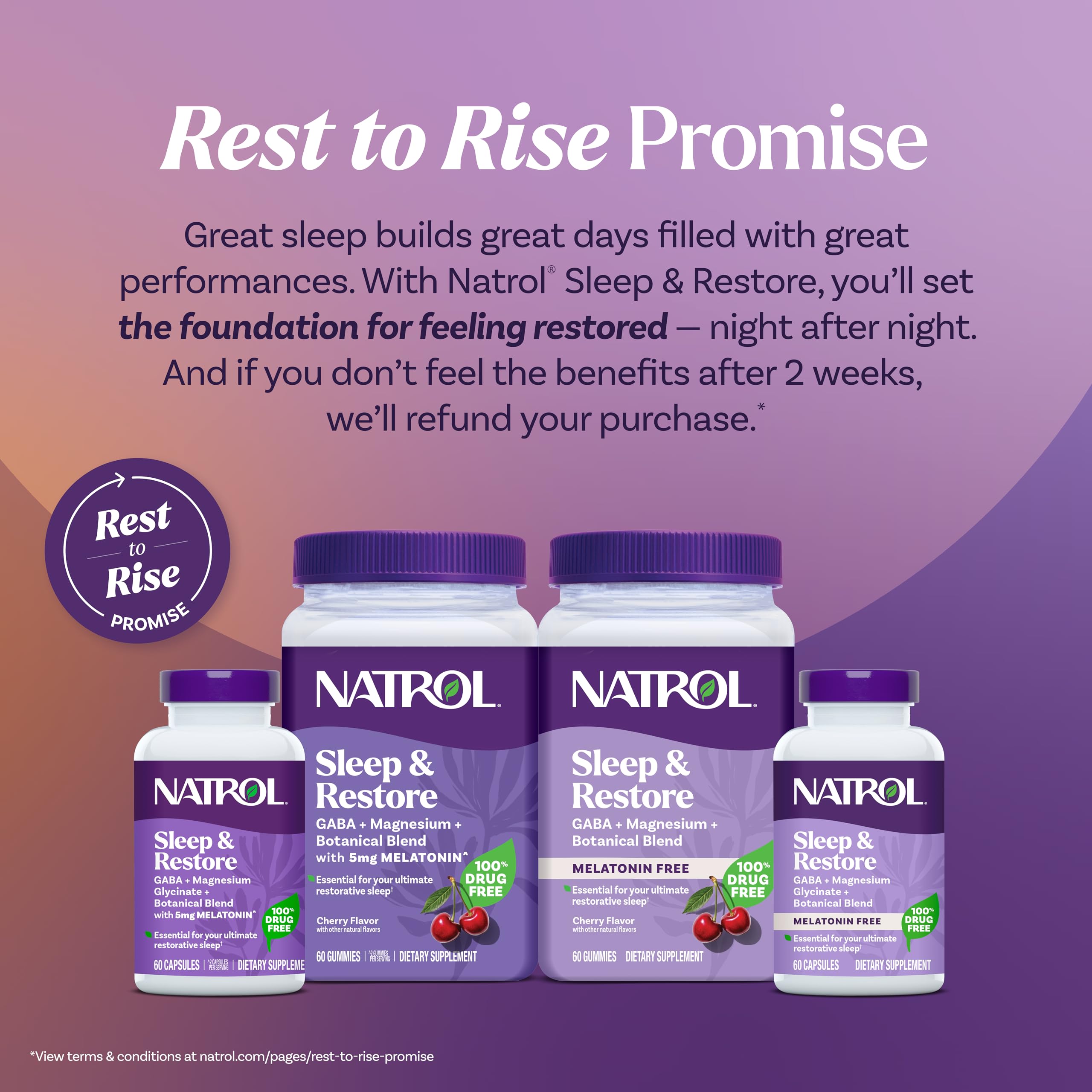 Natrol Sleep & Restore – utilisation facile le soir pour une transition calme