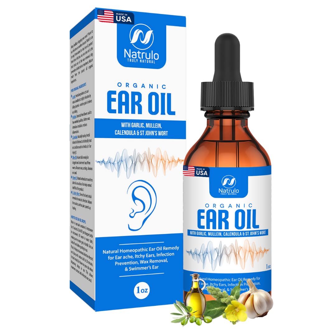 Natrulo huile oreille – bouteille et versement pour le confort auditif