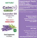 Nattura Calm Aid étiquette kasher sans OGM pour transparence