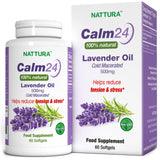Nattura Calm Aid gelules lavande, apaisent le corps et l'esprit