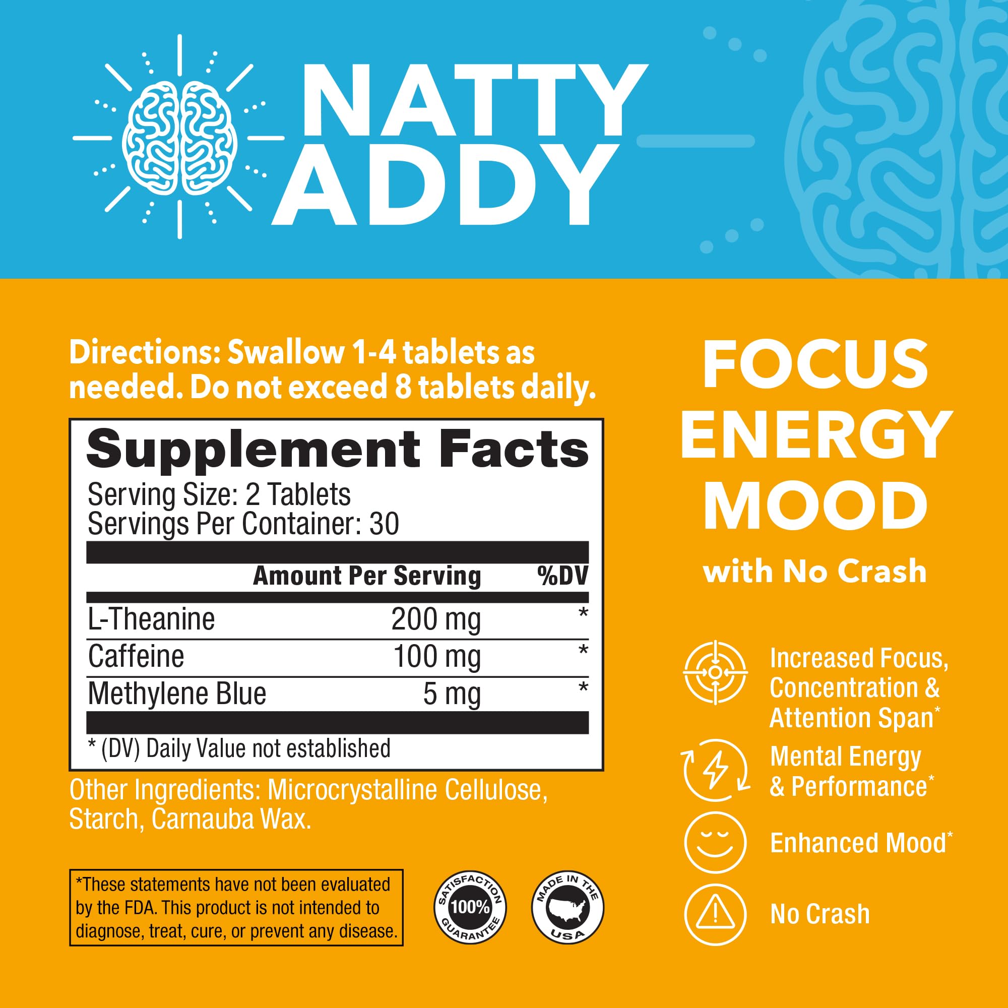 Natty Addy – caféine et théanine pour focus et attention