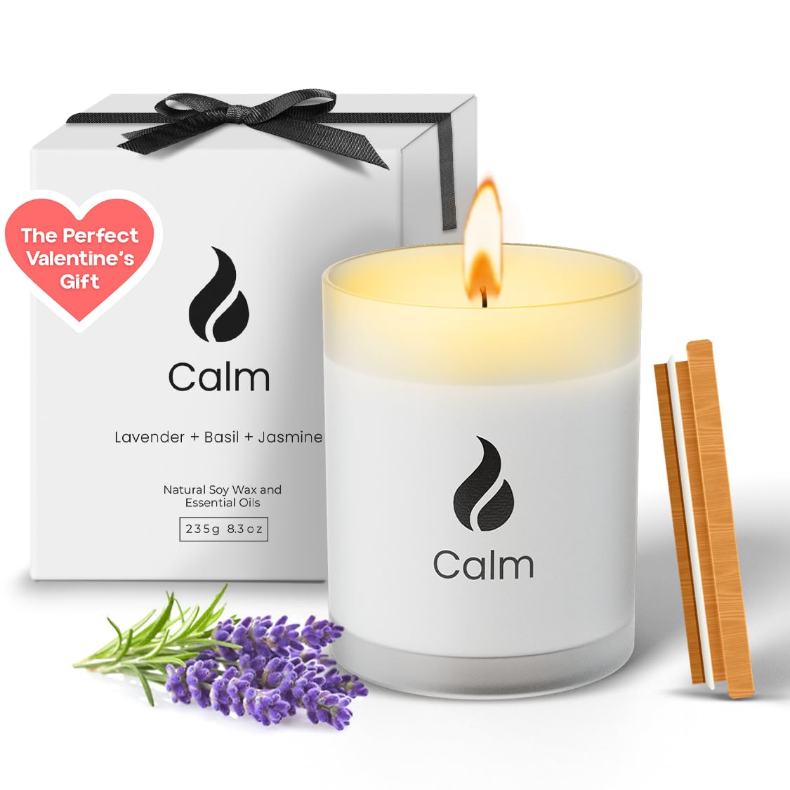 Natur IX bougie soja lavande, détente douce et parfum durable.