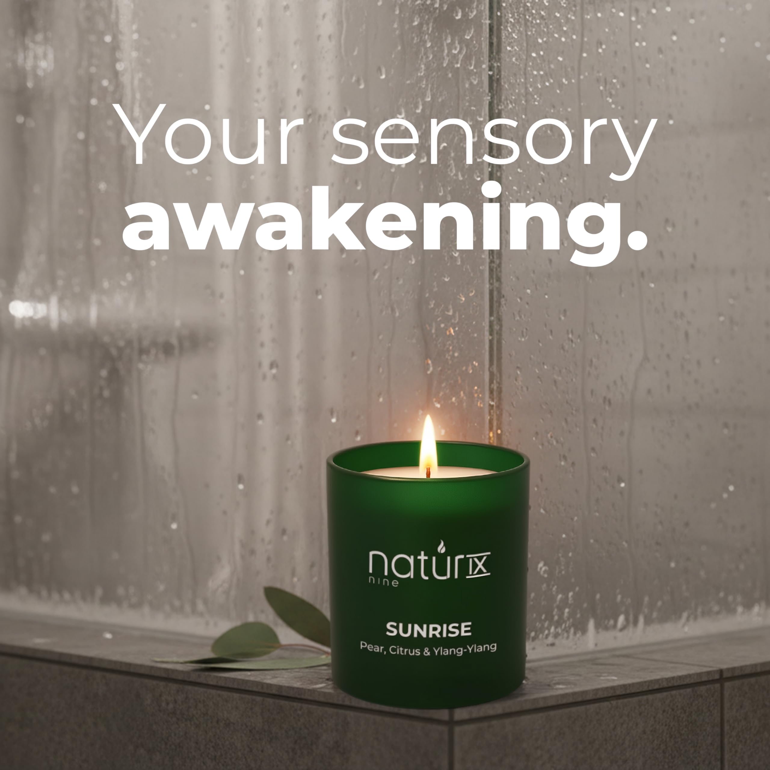 Natur IX Sunrise Bougie, packaging pratique prêt-à-offrir et élégant.