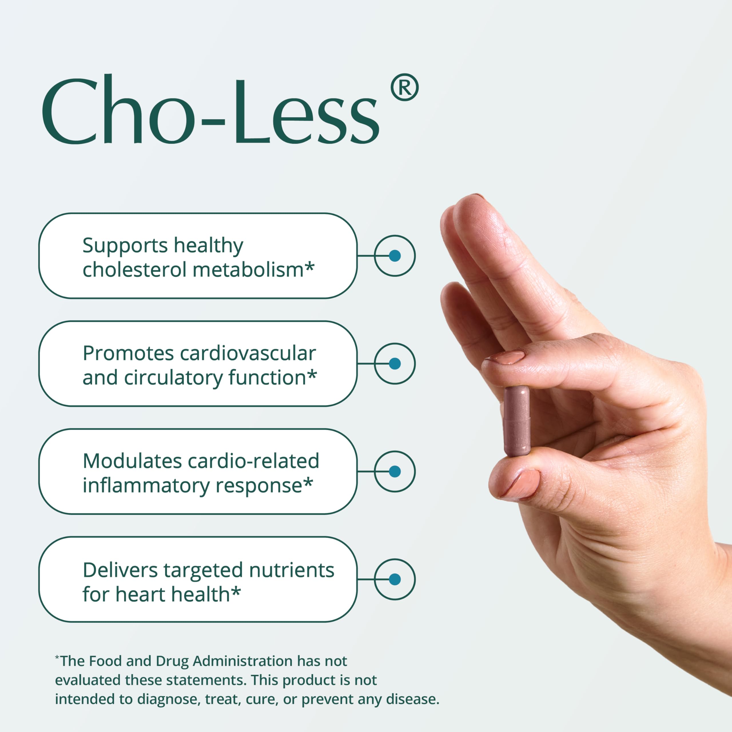Natura Health Cho-Less: capsules rapprochées pour une prise quotidienne simple.
