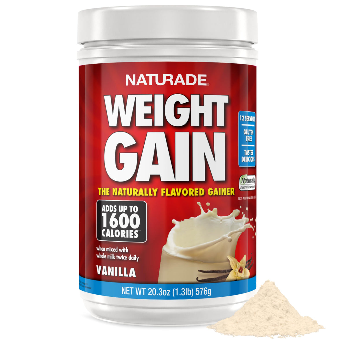 Naturade Gain Poids – boisson vanille, shake nourrissant pour soutenir une prise de poids contrôlée.