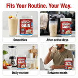 Naturade gain-poids vanille texture-cremeuse idéale pour smoothies.