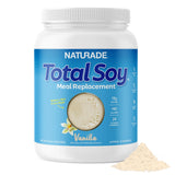 Naturade Total Soy poudre vanille, texture cremeuse ideale pour un petit-dejeuner nourrissant