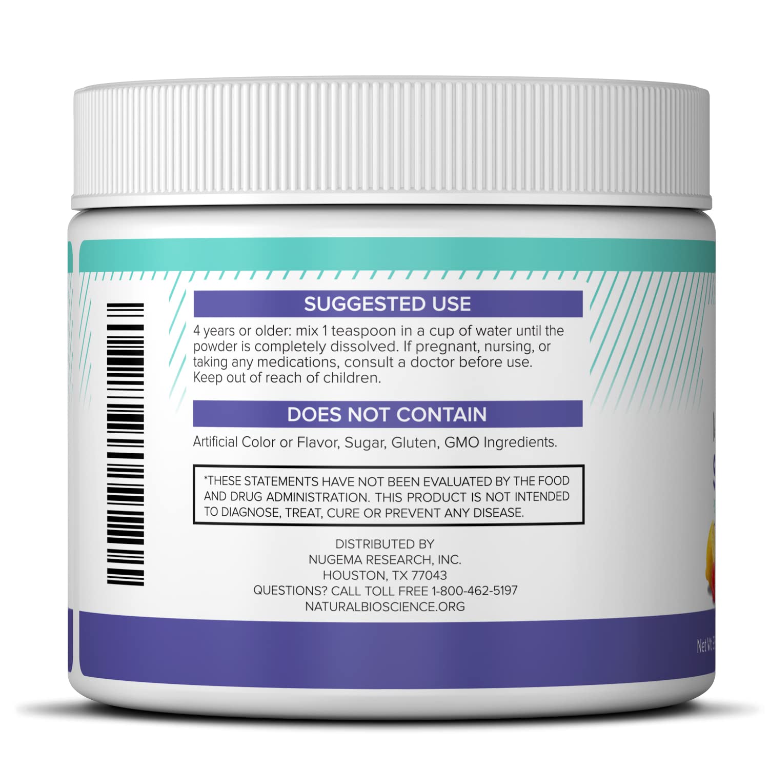 Ingrédients clés Natural BioScience Magnesium Sleep: citrate, glycinate, mélatonine, L-théanine et GABA.