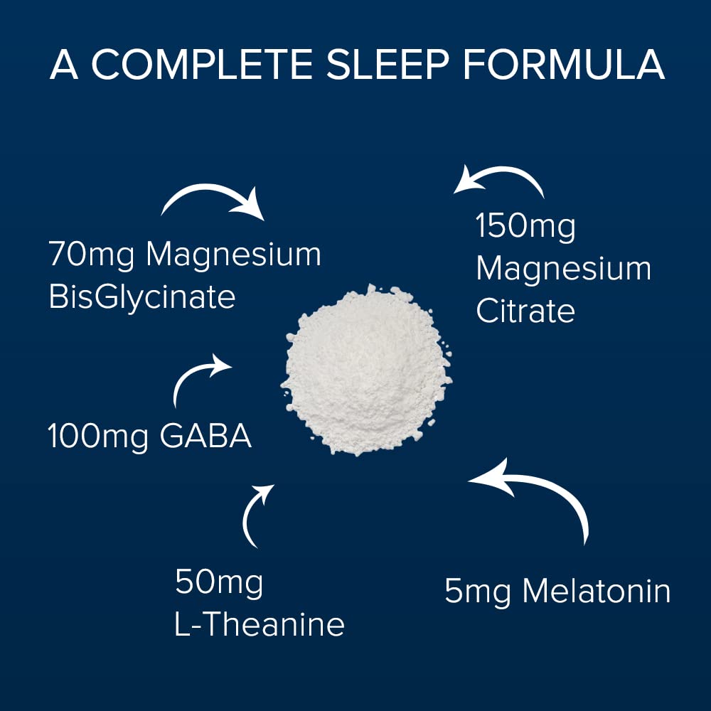 Étiquette vegan et sans gluten de Natural BioScience Magnesium Sleep Nuit.