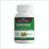 Natural Care Supplements Ashwagandha en bouteille, soutien potentiel au bien-être quotidien.