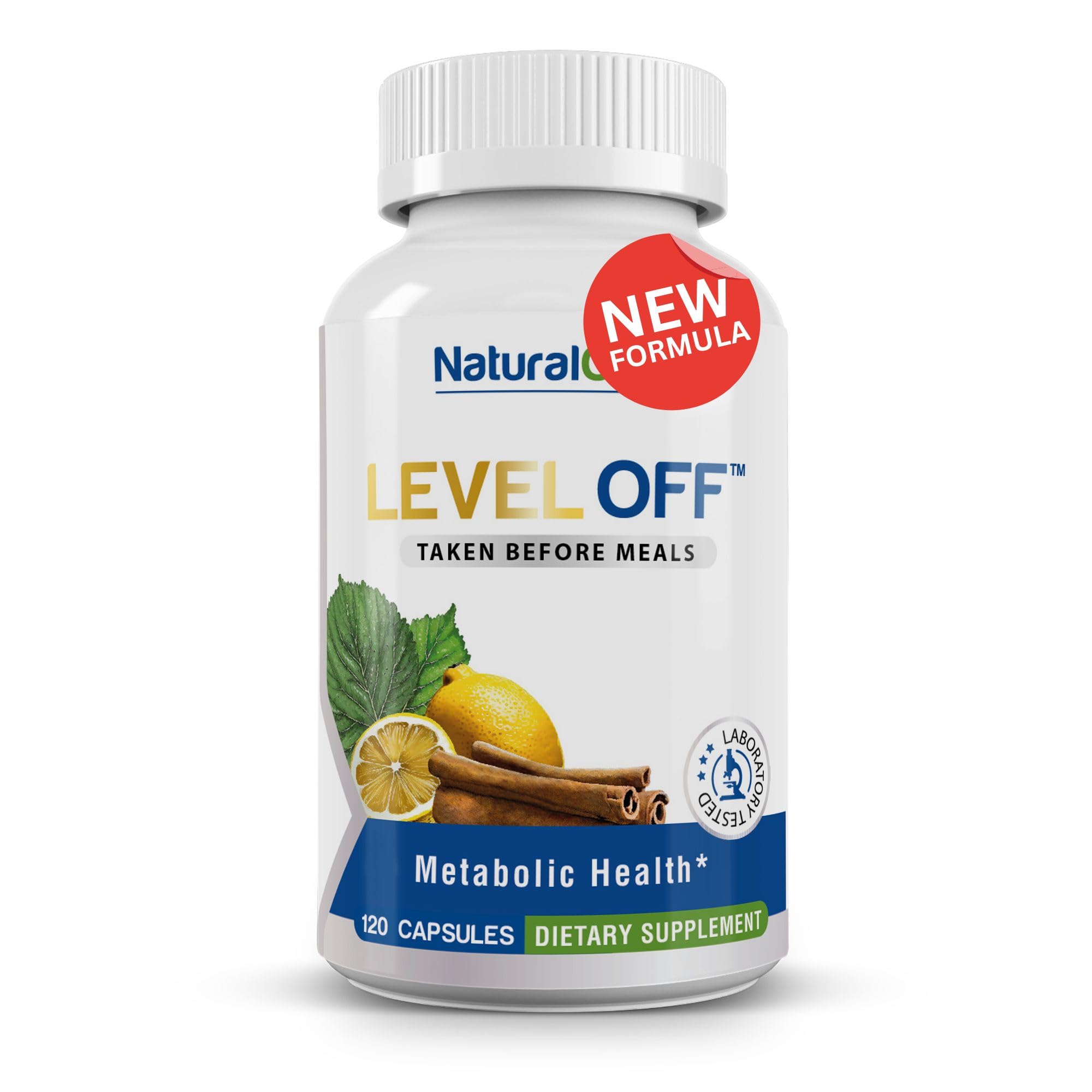 Natural Cure Labs Level Off – capsules pour modérer les pics de glucose après les repas.