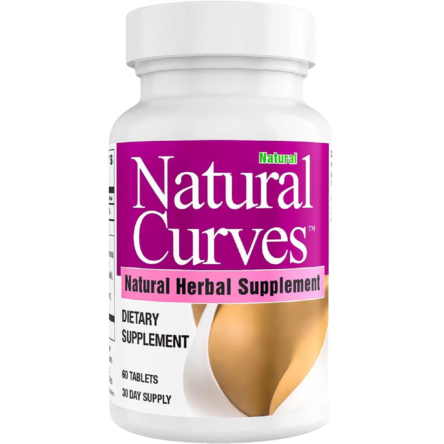 Natural Curves – complément buste en bouteille, soutien potentiel à la silhouette féminine naturelle.