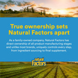 Natural Factors Acétyl L-Carnitine 500 mg, complément idéal pour journées actives.