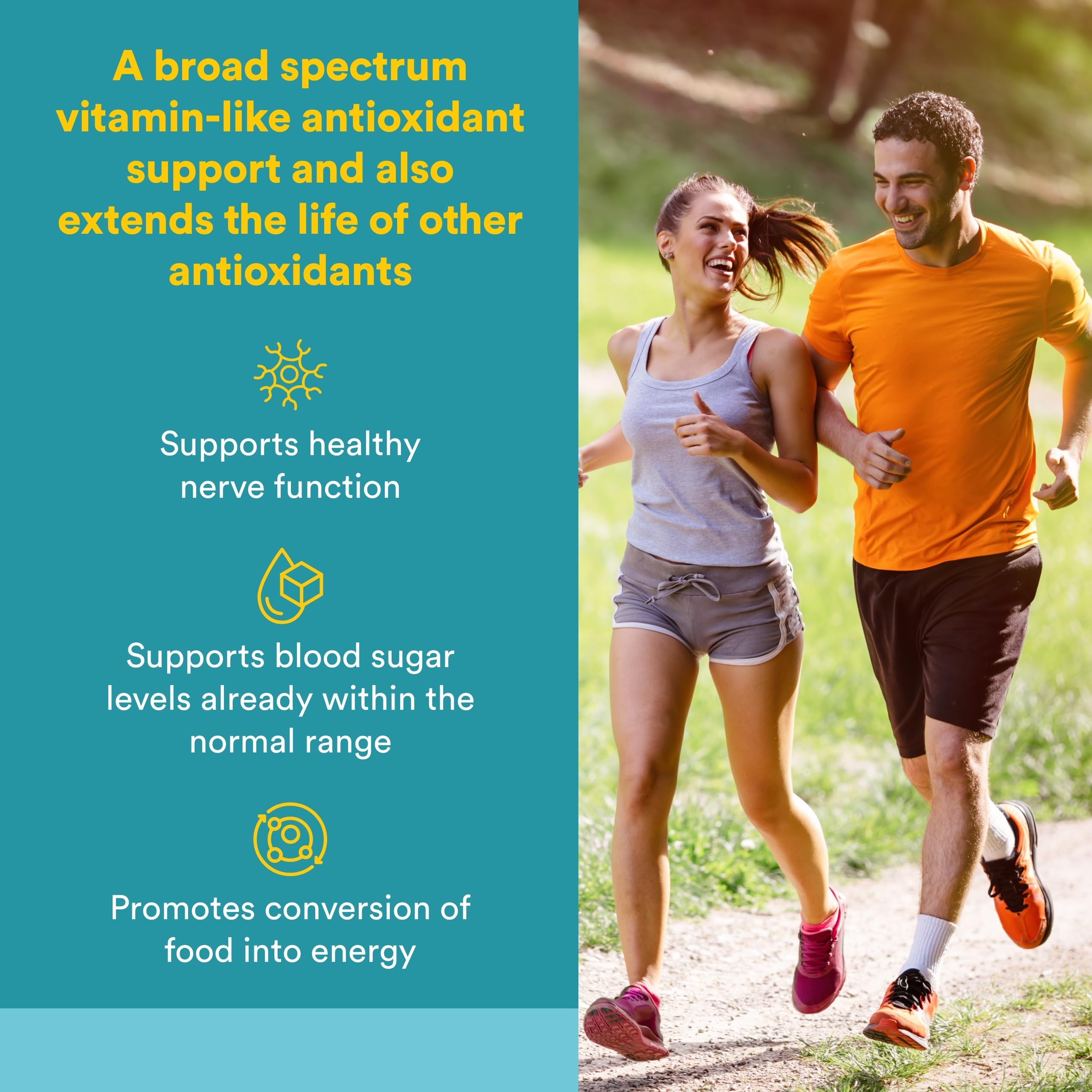 Natural Factors Acide alpha-lipoïque 100 mg, bouteille, utilisation quotidienne pratique.