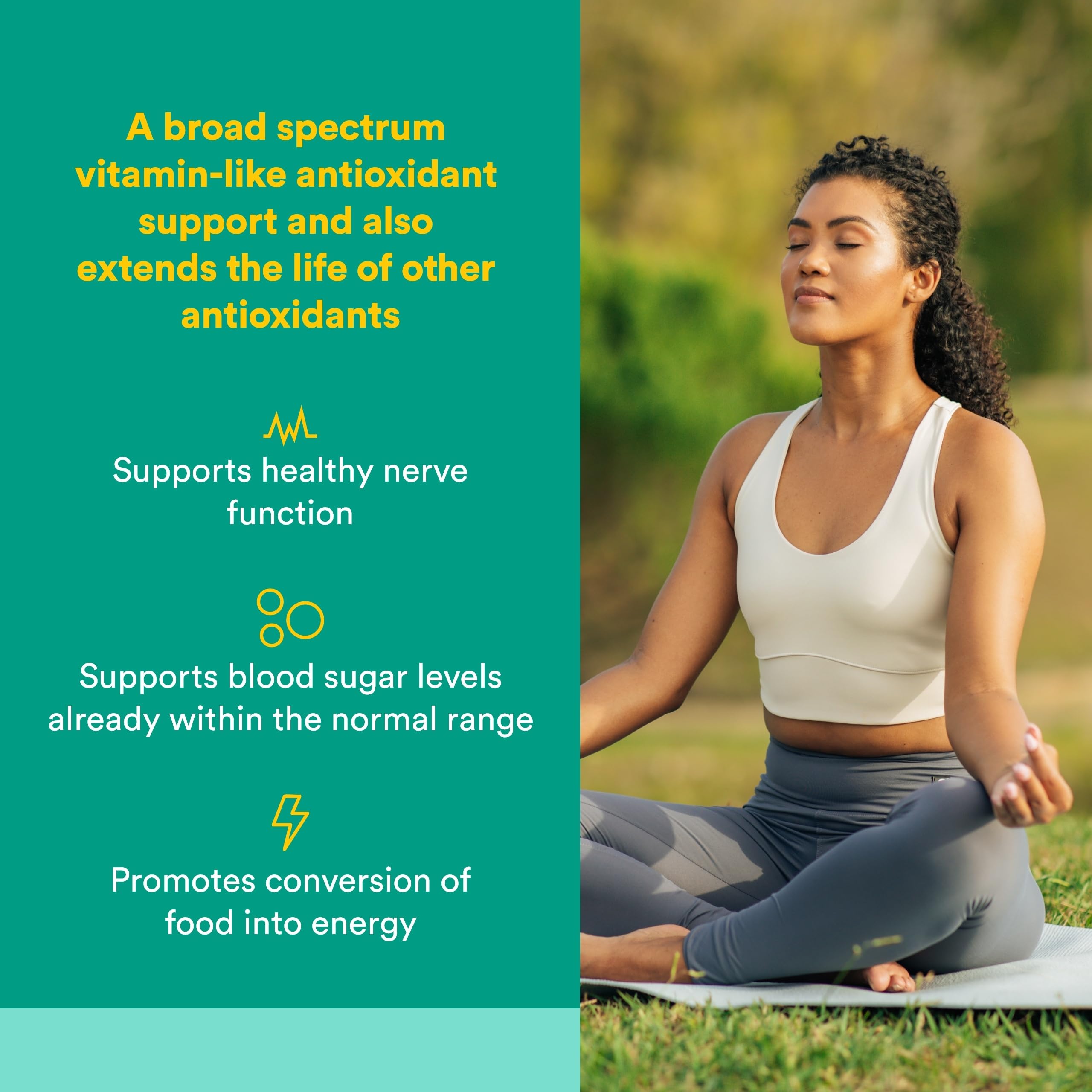 Natural Factors Acide Alpha-Lipoïque 100 mg – gélules en gros plan, énergie potentielle.