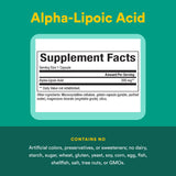 Natural Factors Acide alpha-lipoïque 200 mg – tablettes faciles à prendre le matin