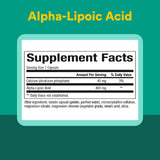 Natural Factors acide alpha-lipoïque – tableau dosage, guide rapide pour doser.