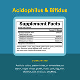 Capsules en gros plan Natural Factors Acidophilus & Bifidus