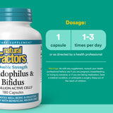Natural Factors Acidophilus Bifidus Double Strength - gélules visibles et faciles à prendre